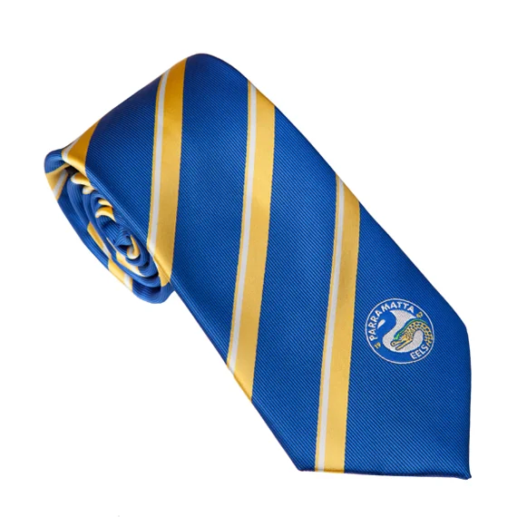 Cufflinks with quirky animal designs for a fun and distinctive style-NRL Parramatta Eels Supporter Tie