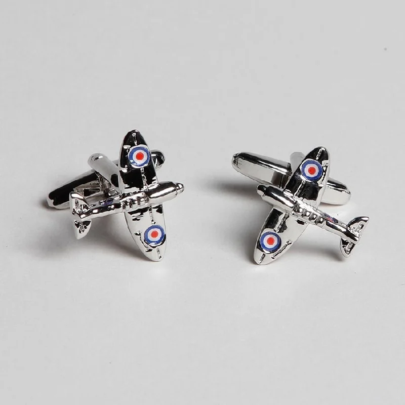 Unique cufflinks with quirky designs for a fun and personalized accessory-Spitfire Cufflinks