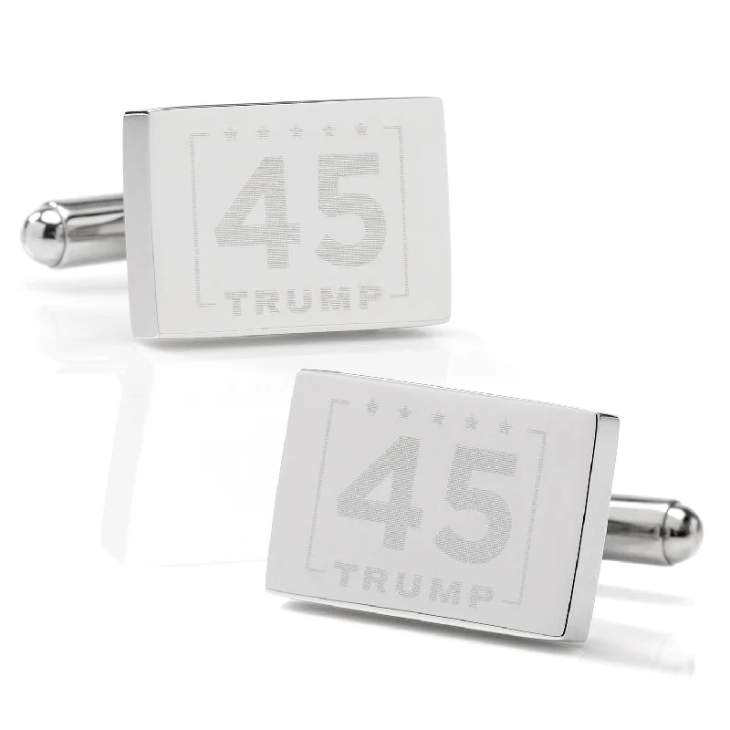 Cufflinks with angular designs for a modern and stylish look-Trump 45 Presidential Cufflinks