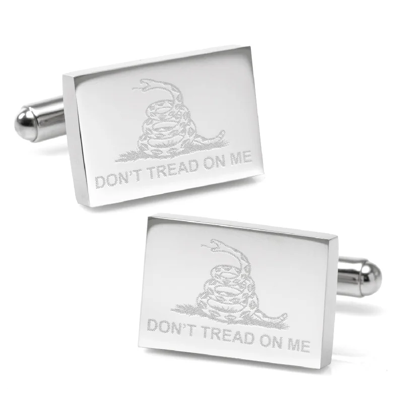 Best cufflinks for luxury gifts with high-quality materials and craftsmanship-Don't Tread On Me Cufflinks