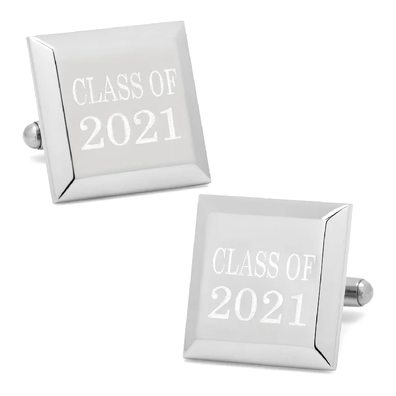 Best cufflinks with polished stainless steel for a sleek and modern look-Graduation Class Cufflinks