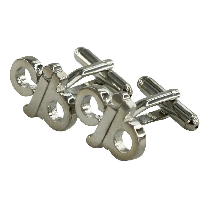 Cufflinks with angular designs for a modern and stylish look-Personalised Letters CJB