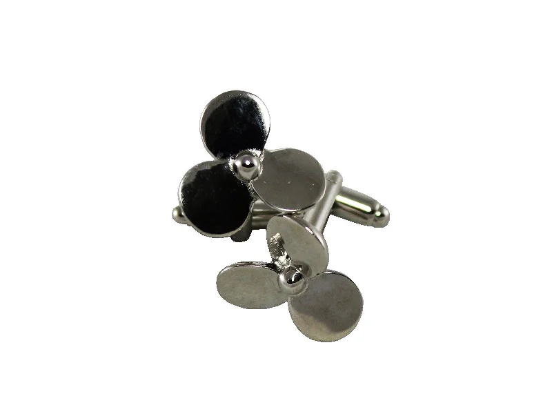 Unique cufflinks with quirky designs for a fun and personalized accessory-Propeller Cufflinks