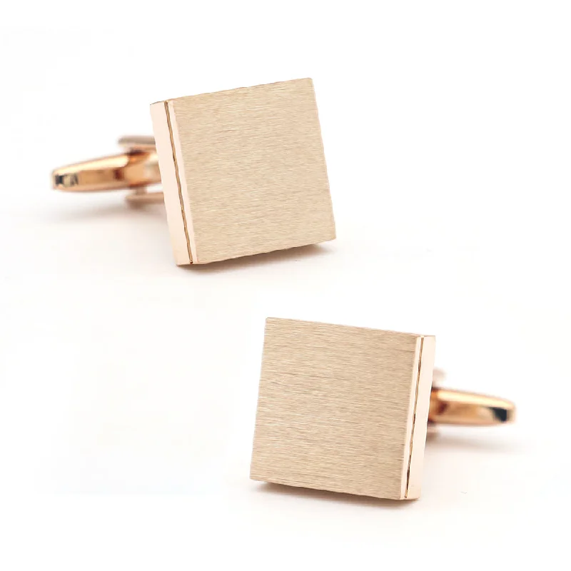 Best cufflinks with gemstone inlays for a colorful and stylish finish-Savannah Rose Gold Rhodium Plated Cufflinks