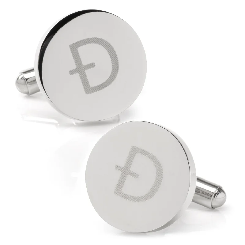 Cufflinks with brushed metal finishes for a matte, contemporary style-Dogecoin Cufflinks