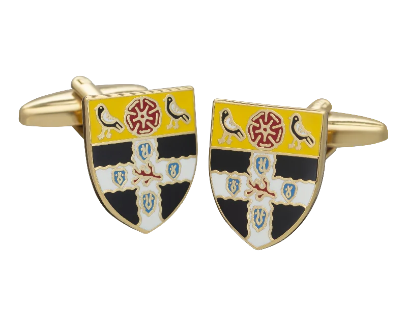 Best cufflinks with spherical designs for a playful and stylish twist-Christ Church College Cufflinks