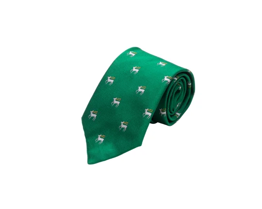 Cufflinks with customized logos for businesses or organizations looking to add branding-Jesus College Silk Tie