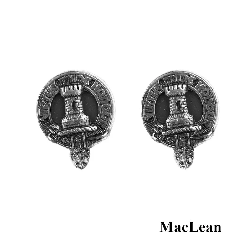 Best cufflinks with customizable monograms for a unique and personal gift-Clan Crest Cufflinks - MacLean