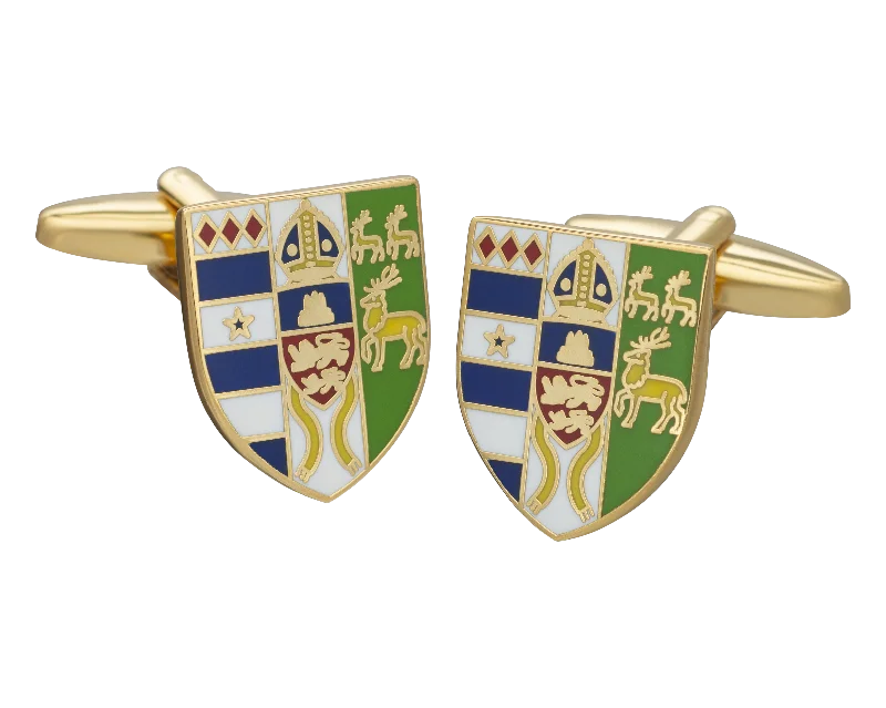 Best cufflinks with sterling silver finishes for a refined and sophisticated style-Lincoln College Cufflinks