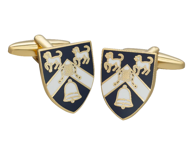 Best cufflinks with a polished brass finish for a vintage-inspired aesthetic-Lady Margaret Hall College Cufflinks