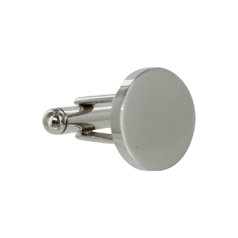 Best cufflinks for casual wear with subtle designs for a relaxed yet stylish look-TNC Round Silver Cufflinks