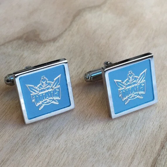 Unique cufflinks with quirky designs for a fun and personalized accessory-NRL Gold Coast Titans Cufflinks