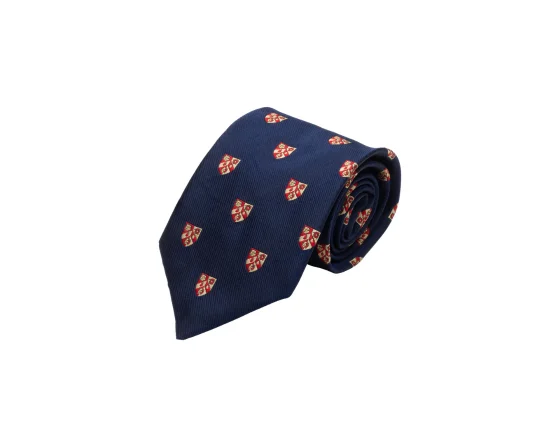 Cufflinks with classic striped patterns for a clean and elegant finish-Wolfson College Silk Tie