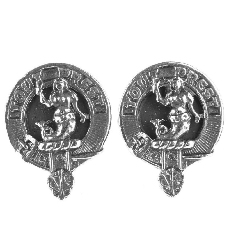 Best cufflinks with silver plating for an affordable yet luxurious appearance-Clan Crest Cufflinks - Murray