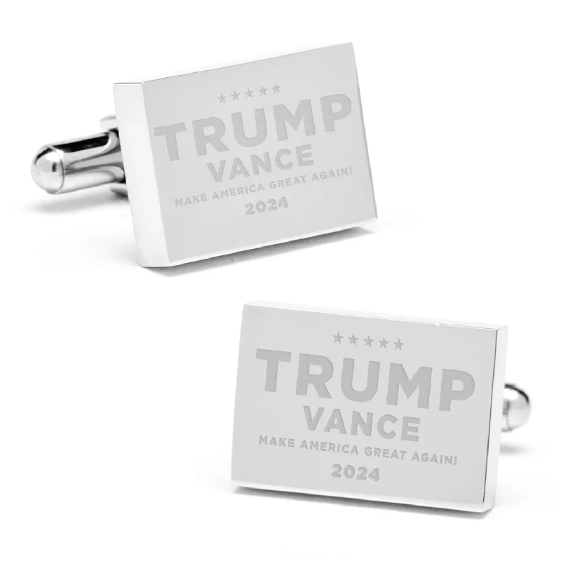 Best cufflinks with spherical designs for a playful and stylish twist-Trump & Vance 2024 Presidential Campaign Cufflinks