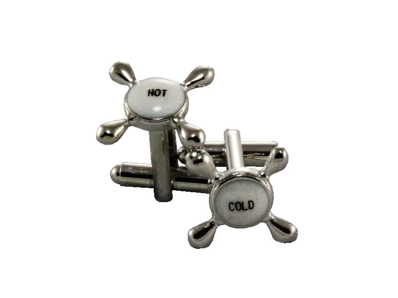 Cufflinks with luxe pearl inlays for a refined, classic look-Hot & Cold Cufflinks