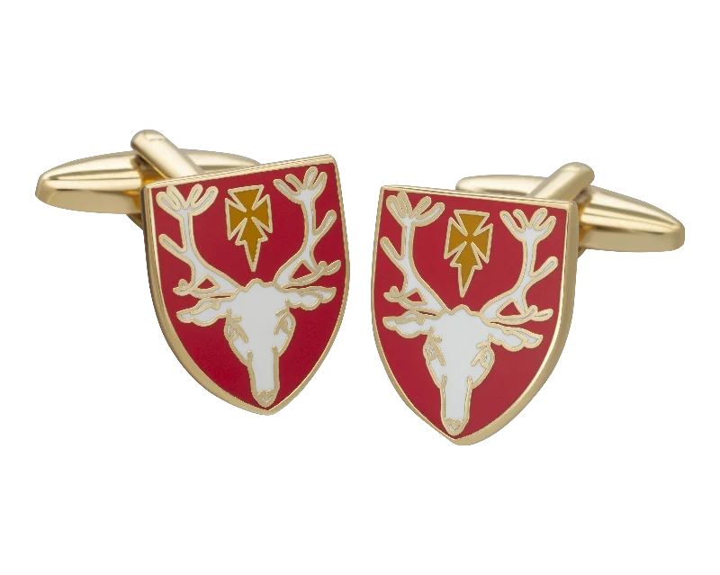 Cufflinks with luxury enamel inlays for a polished and vibrant appearance-Hertford College Cufflinks