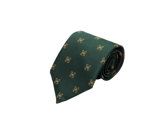 Cufflinks with classic round designs for a versatile and timeless accessory-St Peter's College Silk Tie