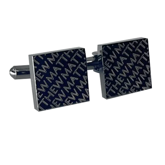 Best cufflinks with onyx inlays for a sleek, elegant and timeless appearance-Engraved Diagonal Striped Gunmetal Cuffs