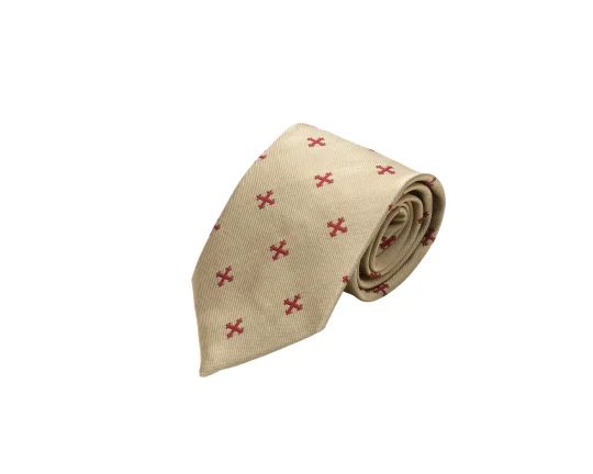 Best cufflinks for anniversary gifts with intricate designs and personal touches-St Edmund Hall College Silk Tie