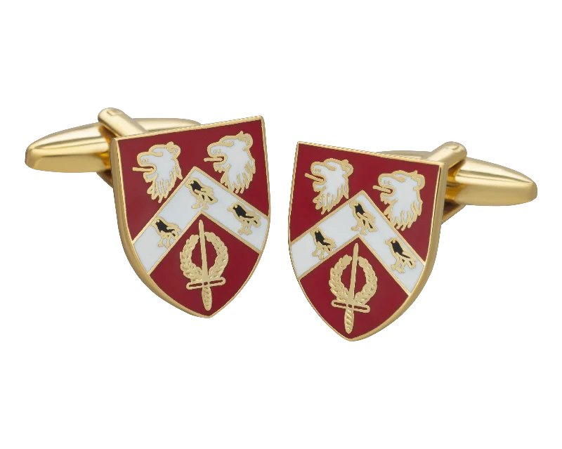 Cufflinks with animal prints for a bold and fashionable accessory-St Anne's College Cufflinks