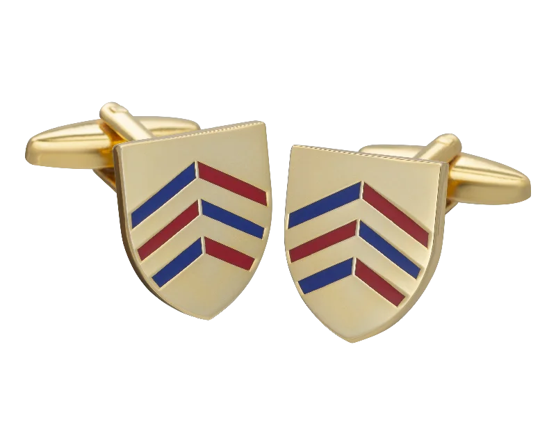 Best cufflinks with gemstone inlays for a colorful and stylish finish-Merton College Cufflinks