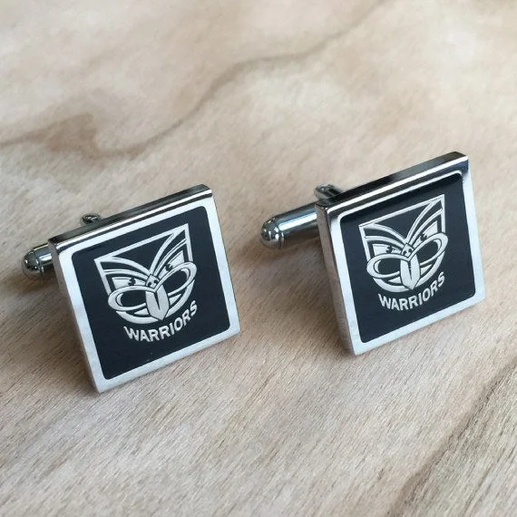 Best cufflinks with mother-of-pearl inlays for a sophisticated and luxurious feel-NRL New Zealand Warriors Cufflinks