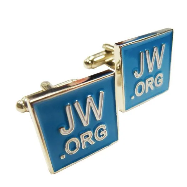 Best cufflinks with rose gold plating for a trendy and luxurious finish-Jehovah's Witness Enamel Cufflinks