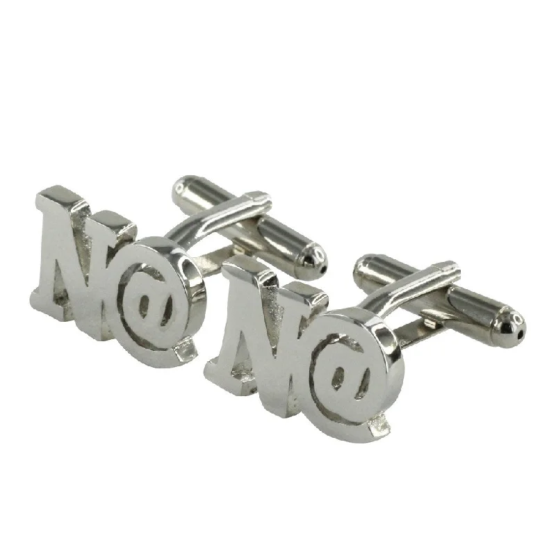 Cufflinks with minimalist designs for a clean, modern and sophisticated accessory-Personalised Letters N@