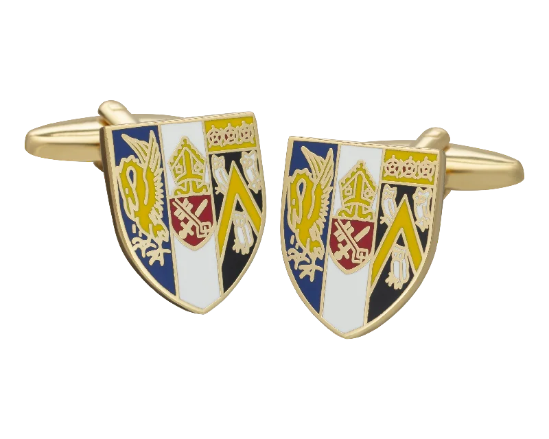 Best cufflinks with multicolored stones for a bold and vibrant appearance-Corpus Christi College Cufflinks