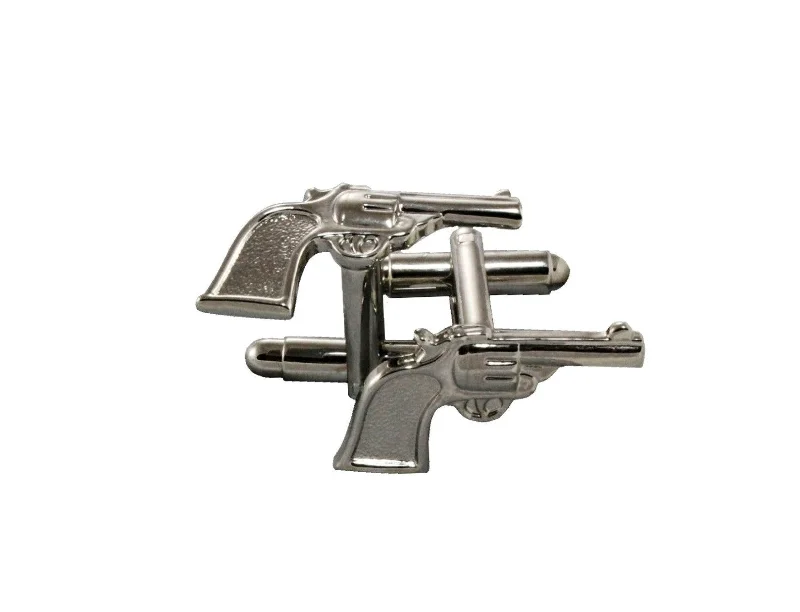 Best cufflinks with sterling silver finishes for a refined and sophisticated style-Revolver Cufflinks