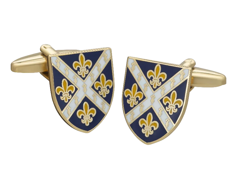 Cufflinks with celestial motifs for a cosmic and mystical fashion statement-St Hugh's College Cufflinks