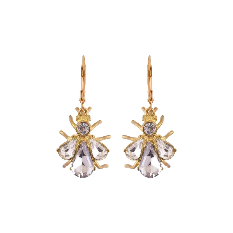 Hoop earrings with oversized pearl accents for a statement-making look-Abeja Earrings