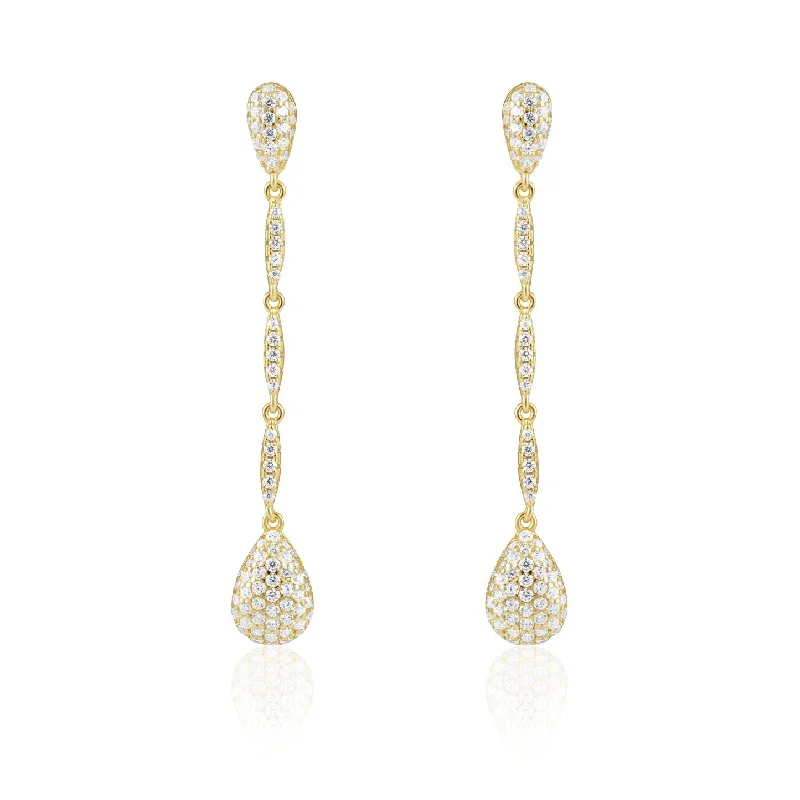 Best hoop earrings with butterfly motifs for a playful and whimsical appearance-Alina CZ Drop Earring