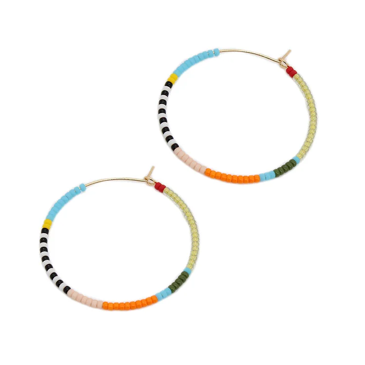 Best hoop earrings with gemstone accents for a colorful and elegant appearance-Aryna Hoops / Turquoise