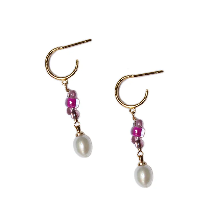 Hoop earrings with open designs for a modern, lighthearted vibe-Aurora Earring / Heather