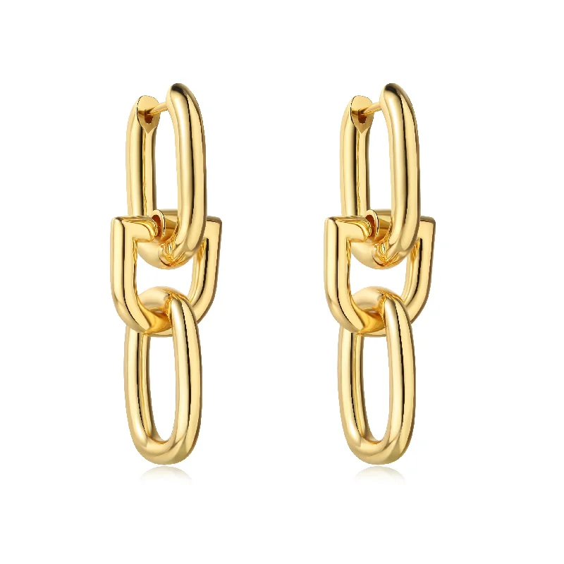 Best hoop earrings with Swarovski crystals for added sparkle and luxury-Camila Link Earring