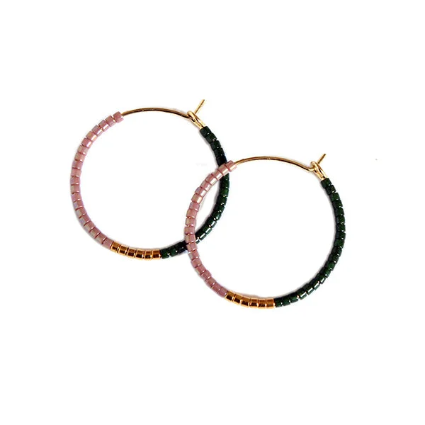 Hoop earrings with cut-out designs for a creative and lightweight effect-Color Field Hoops