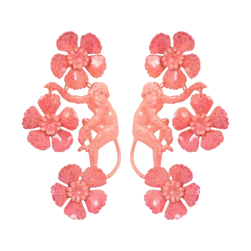 Best hoop earrings with smooth ceramic finishes for a polished, clean style-Coral Vervet Earrings