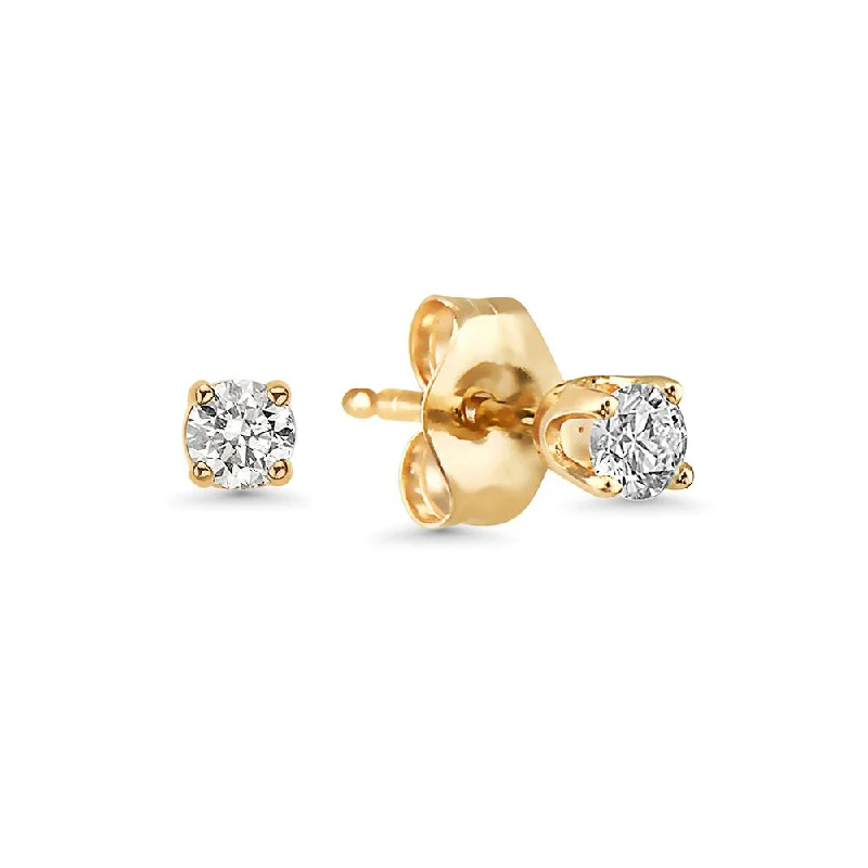 Best hoop earrings with rose gold for a romantic and warm aesthetic-Diamond Micro Stud Earring (0.02-0.20 ct.) in 14K Gold