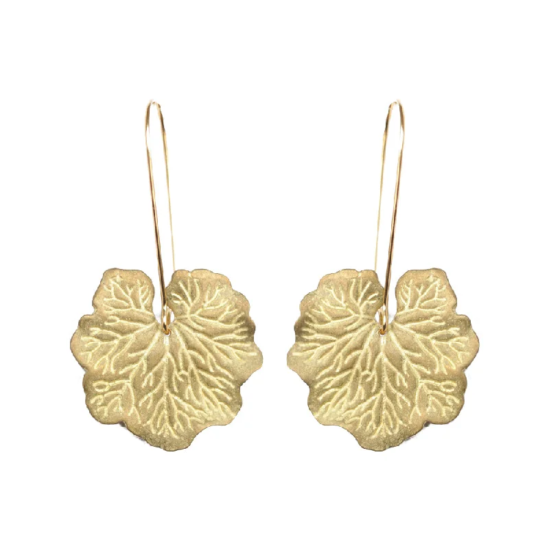 Hoop earrings with satin finishes for a smooth and elegant appearance-Gold Anna Earrings