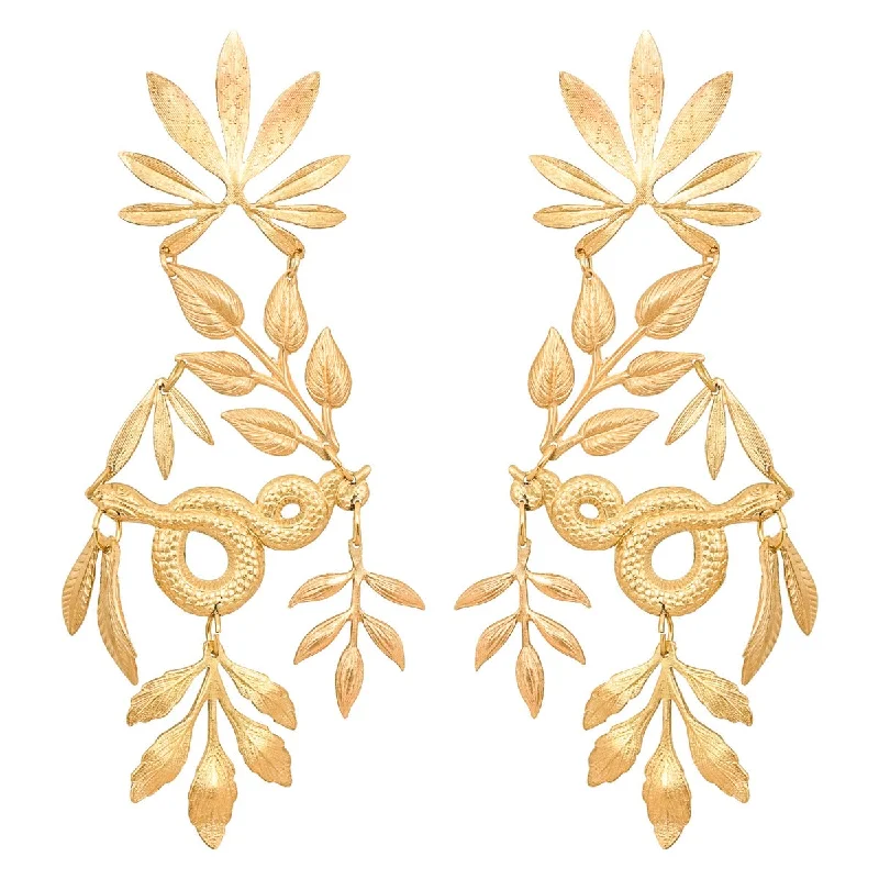 Small hoop earrings for a delicate and understated everyday wear-Gold Grande Riviere Earrings