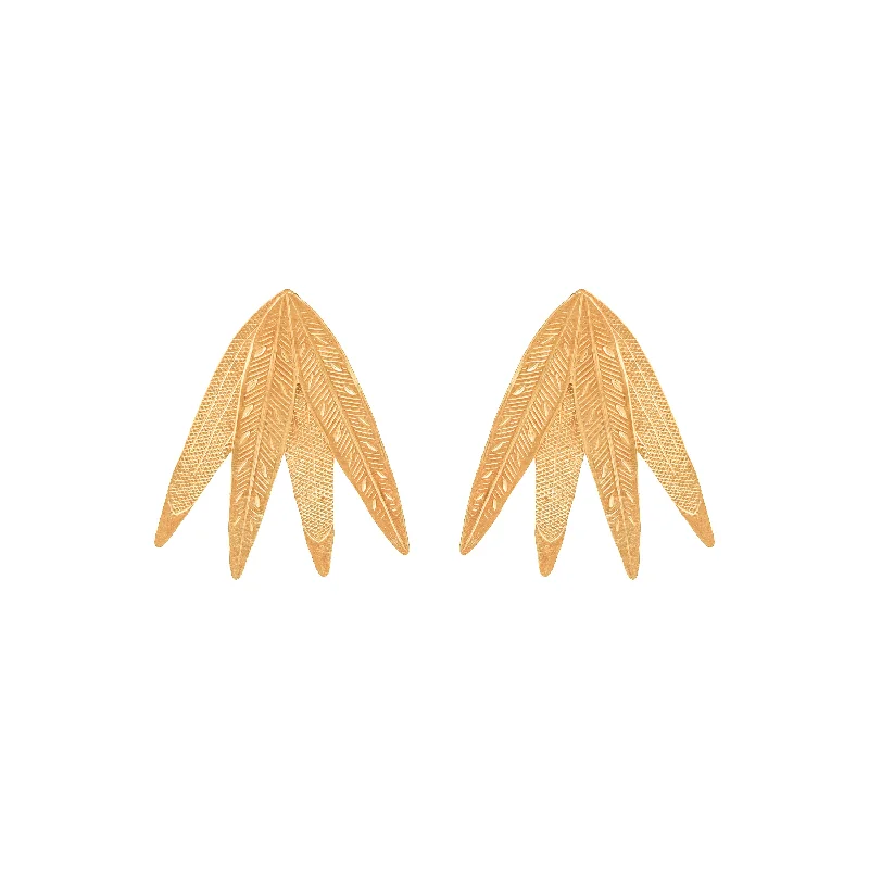 Best hoop earrings with geometric pendants for a modern, chic appeal-Gold Little Manoa Earrings