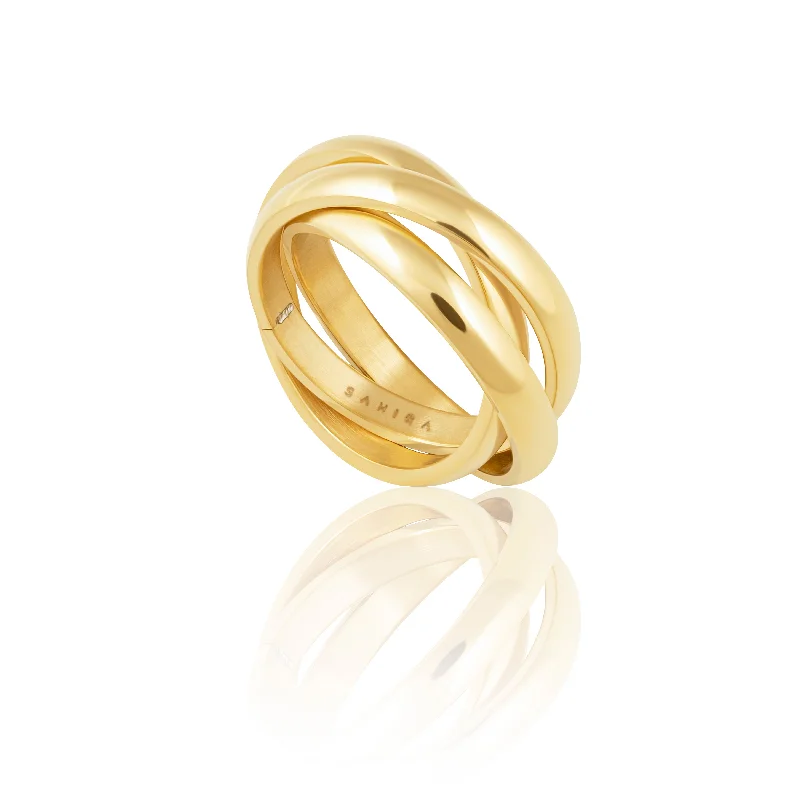 Best hoop earrings with infinity designs for a timeless and meaningful symbol-Golden Girl Ring Set