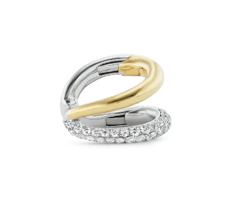 Best hoop earrings with gold-plated finishes for an affordable luxury vibe-Intertwin Cuff Earrings