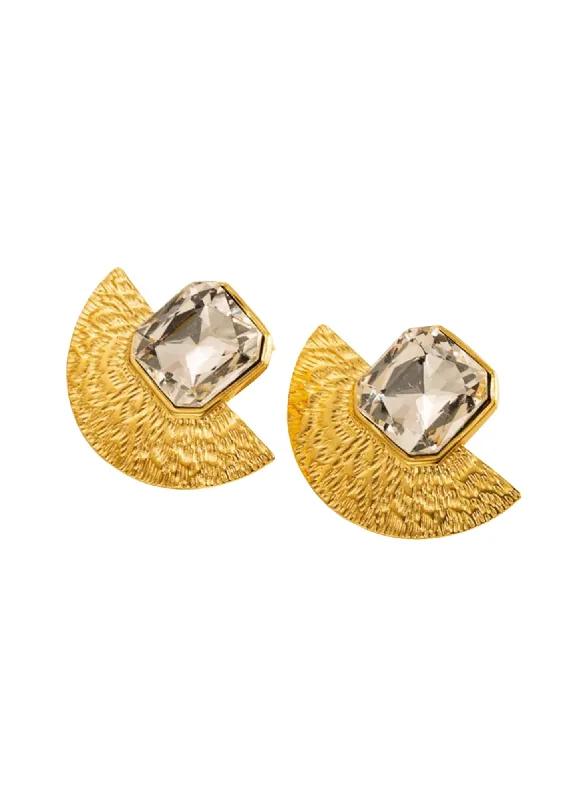 Hoop earrings with rhinestone embellishments for a glamorous and sparkling look-Jhene