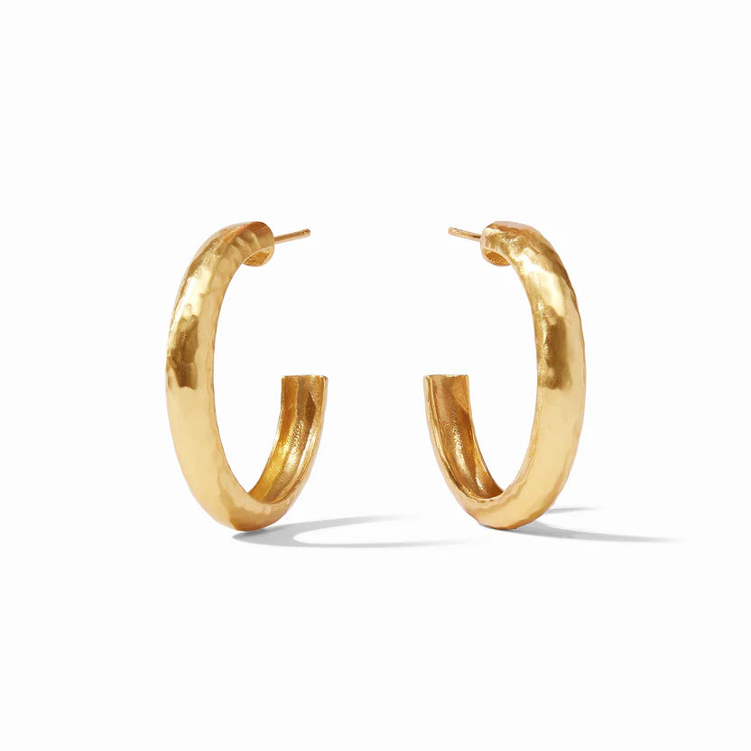 Best hoop earrings with asymmetrical designs for a fashion-forward, avant-garde look-Julie Vos | Havana Medium Hoop Earrings in Gold