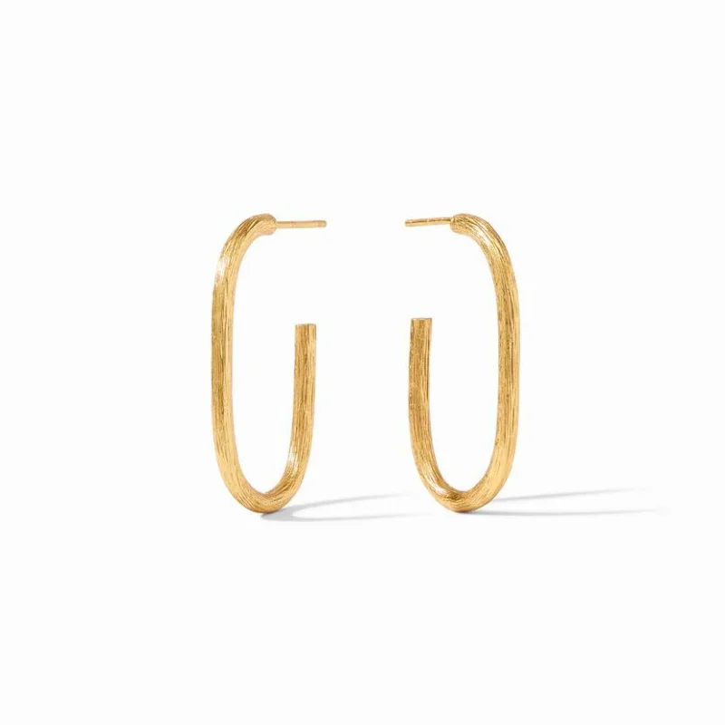 Lightweight hoop earrings for comfortable and all-day wear-Julie Vos | Ivy Medium Hoop Earrings in Gold