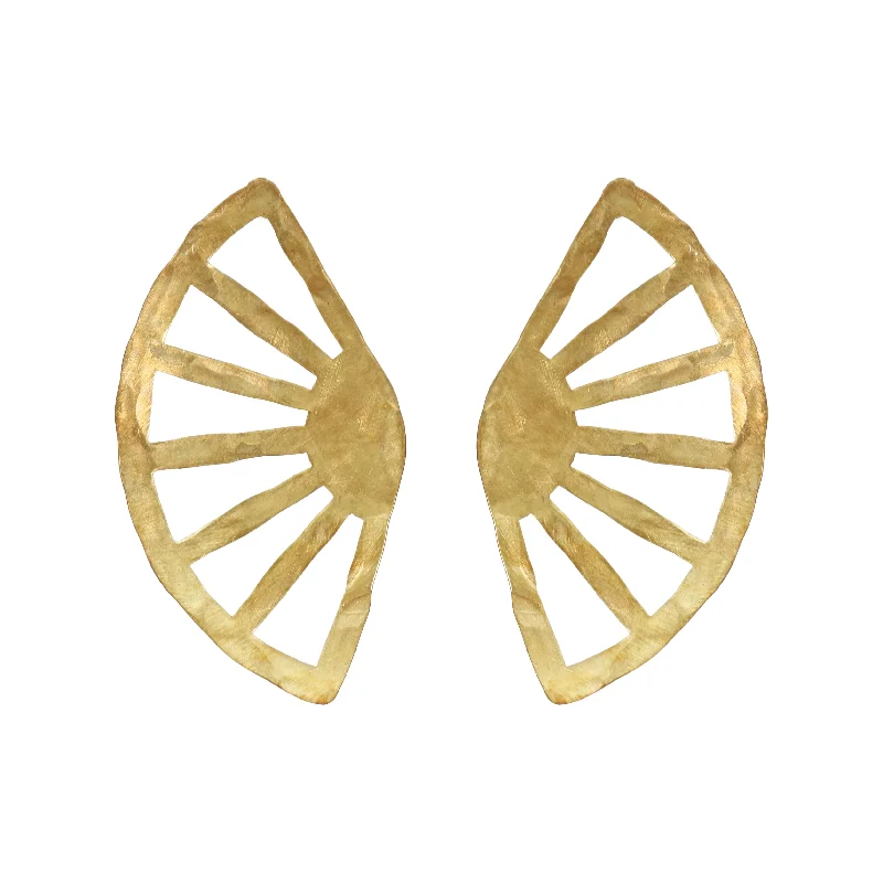 Hoop earrings with cut-out designs for a creative and lightweight effect-Julieta Earrings