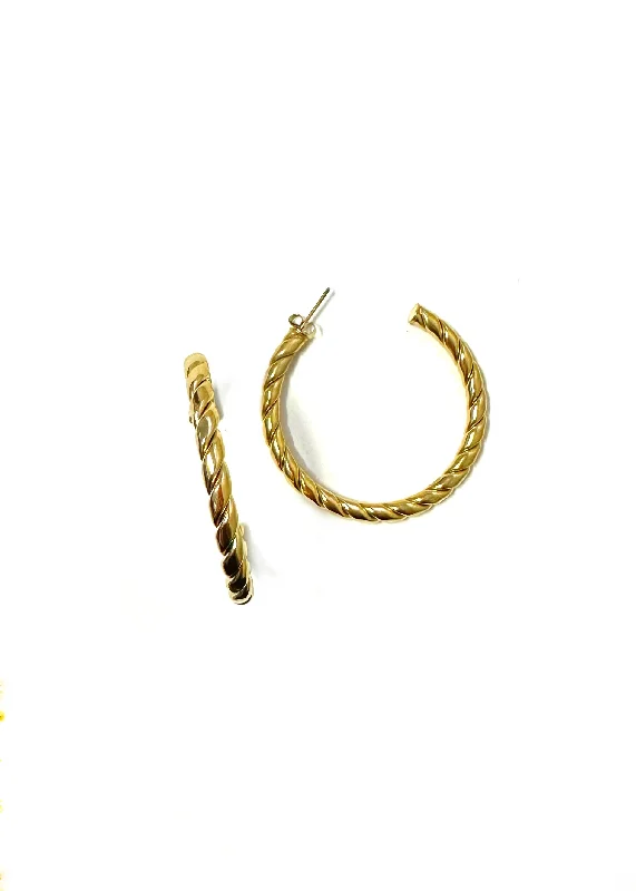 Hoop earrings with heart-shaped frames for a romantic and feminine look-Stillwell